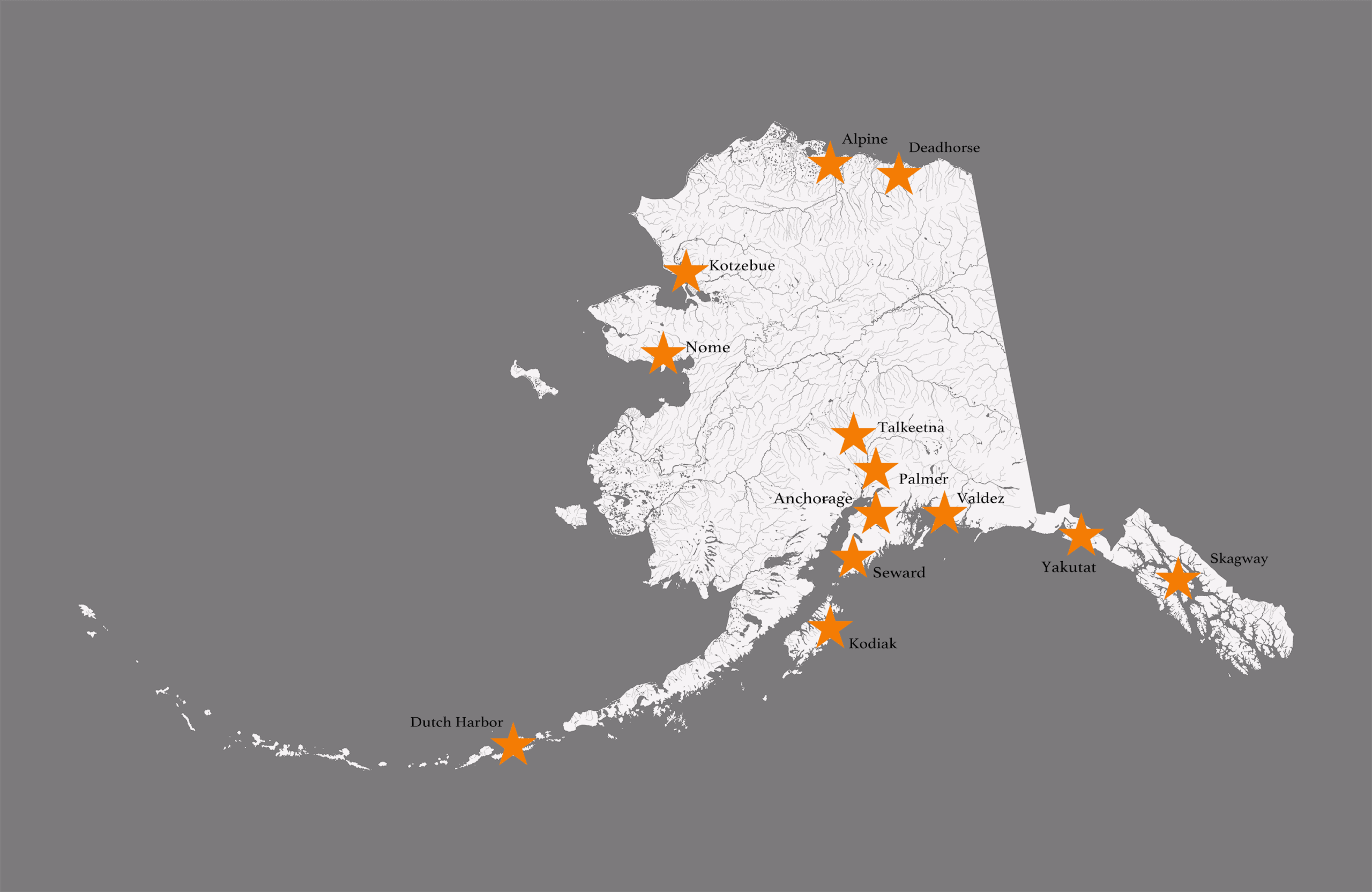 Who we serve location map